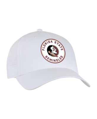 Men's and Women's  White Florida State Seminoles Brezo Adjustable Hat