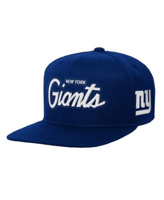 Big Boys' and Girls' New York Giants Head Coach Flat Brim Snapback Hat