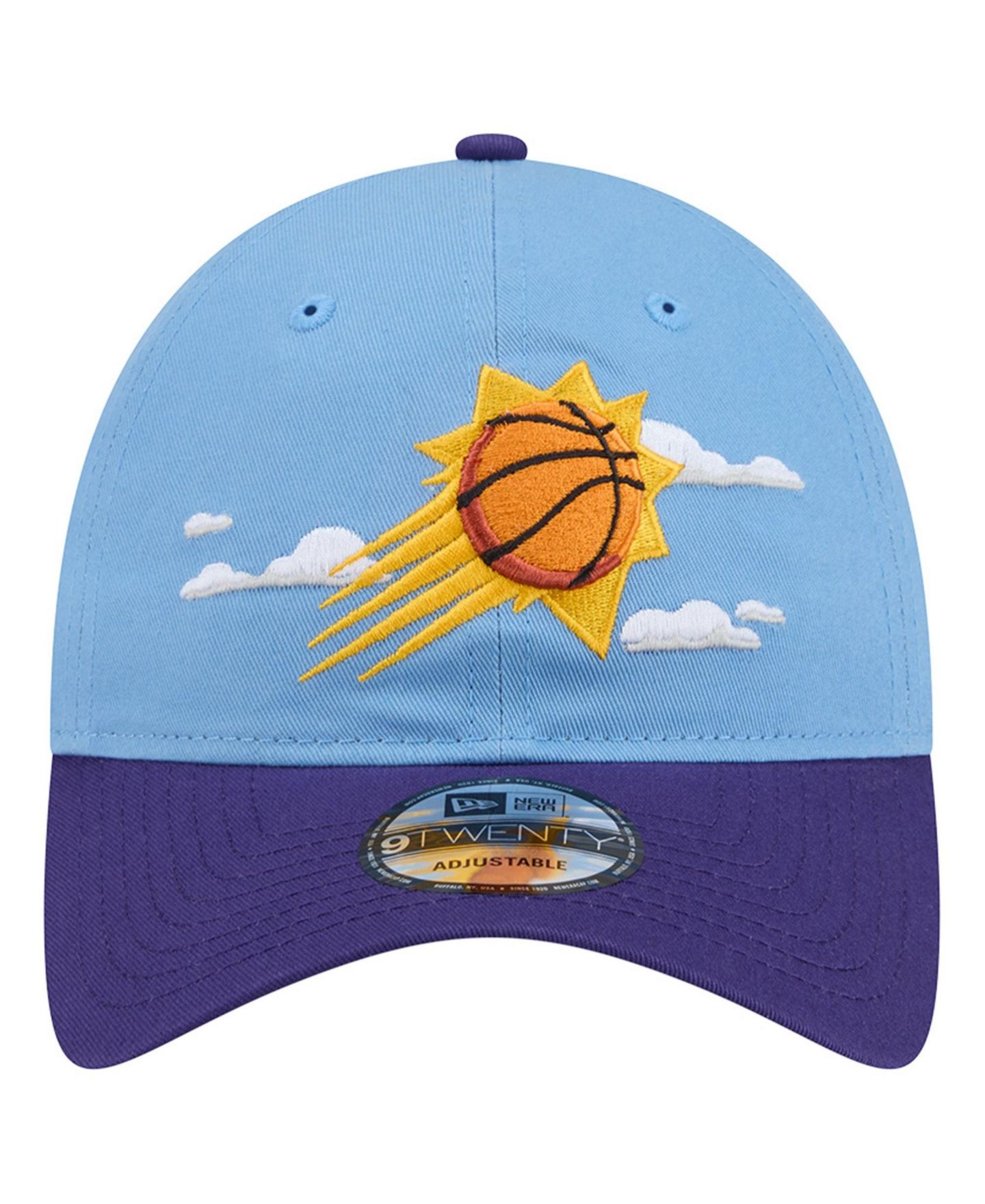 Мужская кепка New Era Powder Blue Phoenix Suns Clouds 9TWENTY Adjustable Hat — фото 2