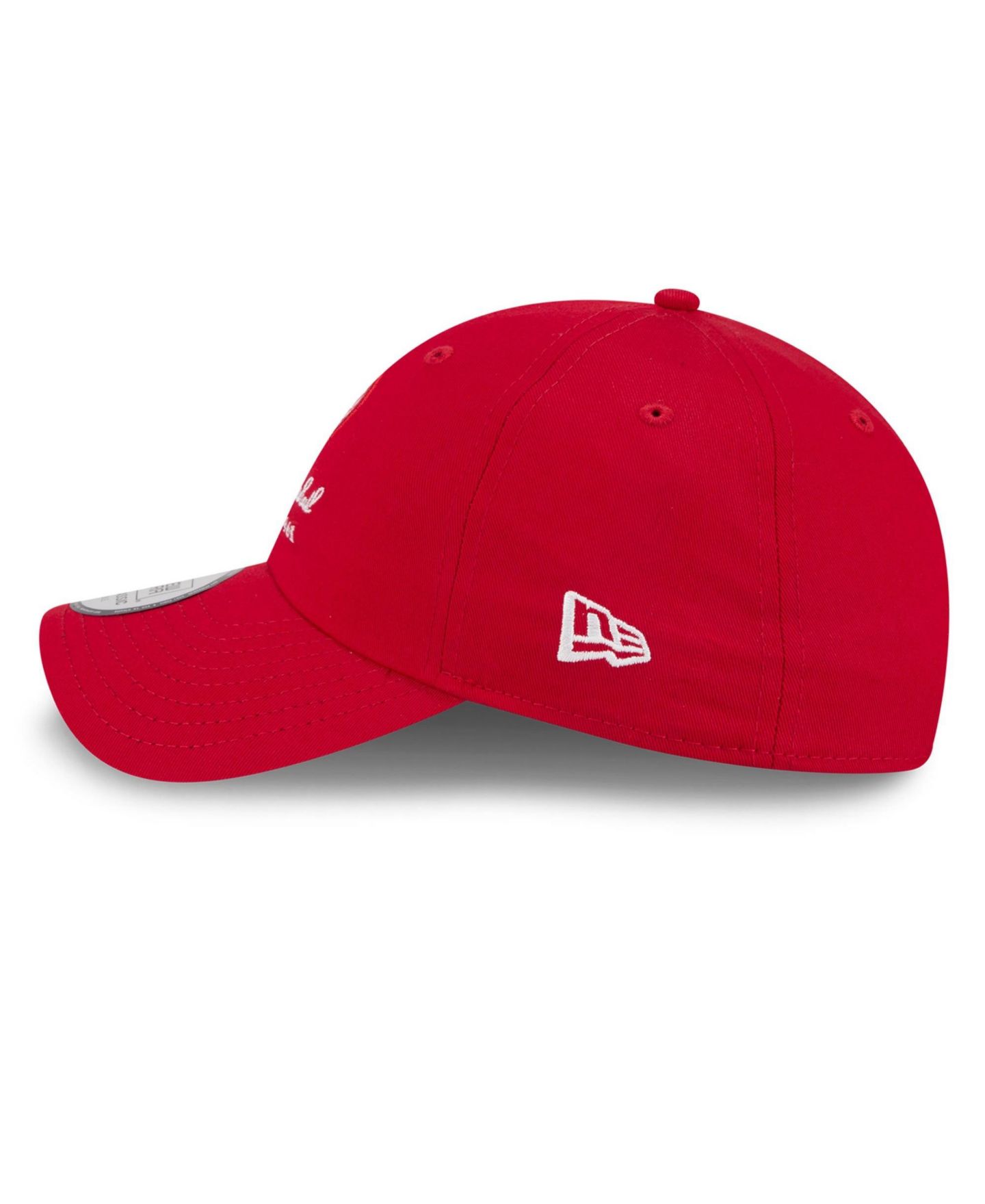 Женская кепка New Era Red Los Angeles Angels Script Patch Casual Classic Adjustable Hat — фото 6