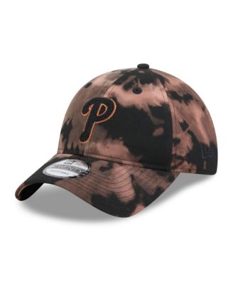 Men's Black Philadelphia Phillies Bleach Wash 9TWENTY Adjustable Hat