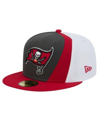 Men's Pewter/Red Tampa Bay Buccaneers Shock 59FIFTY Fitted Hat