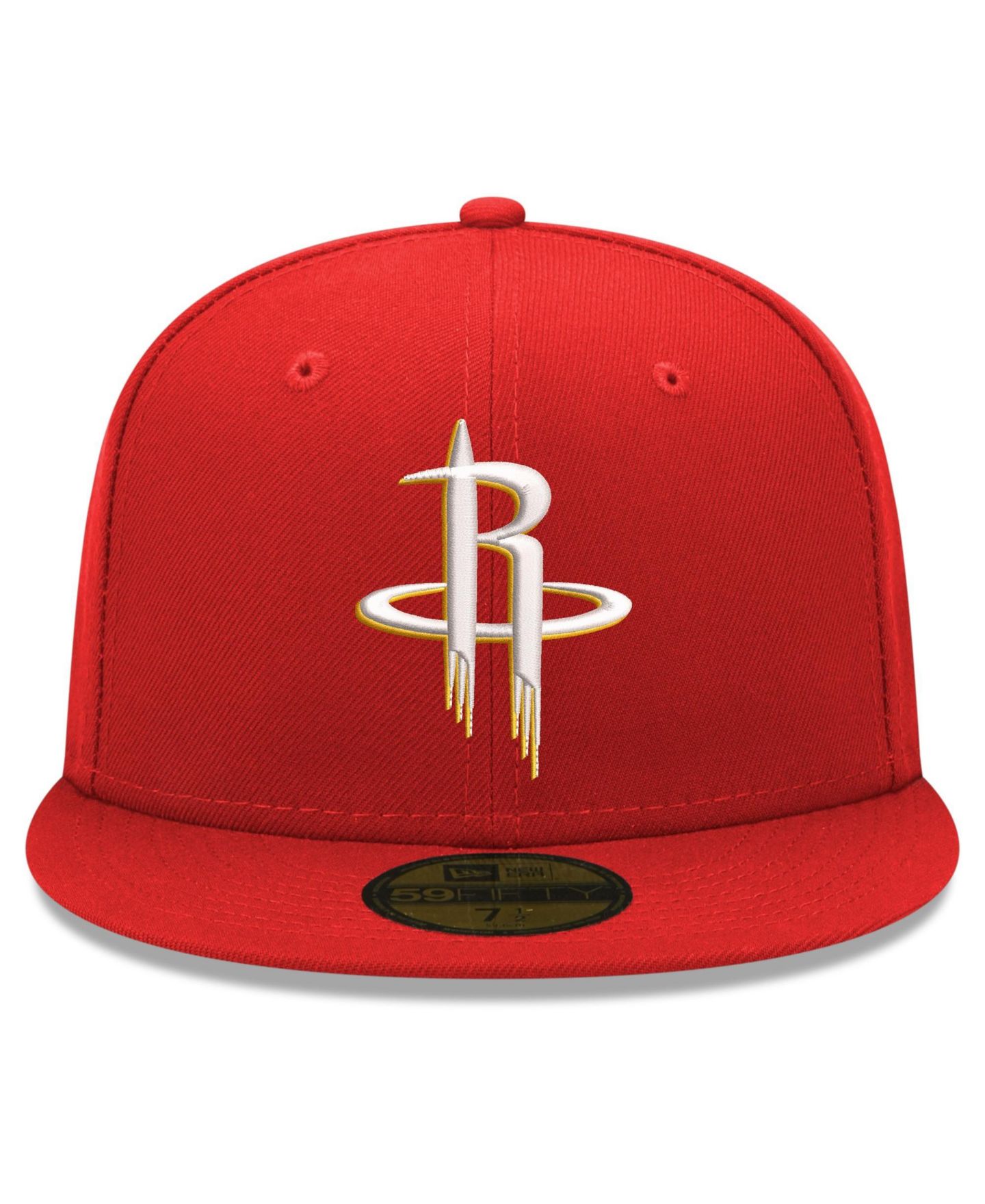 Мужская кепка New Era Red Houston Rockets 59FIFTY Fitted Hat — фото 2