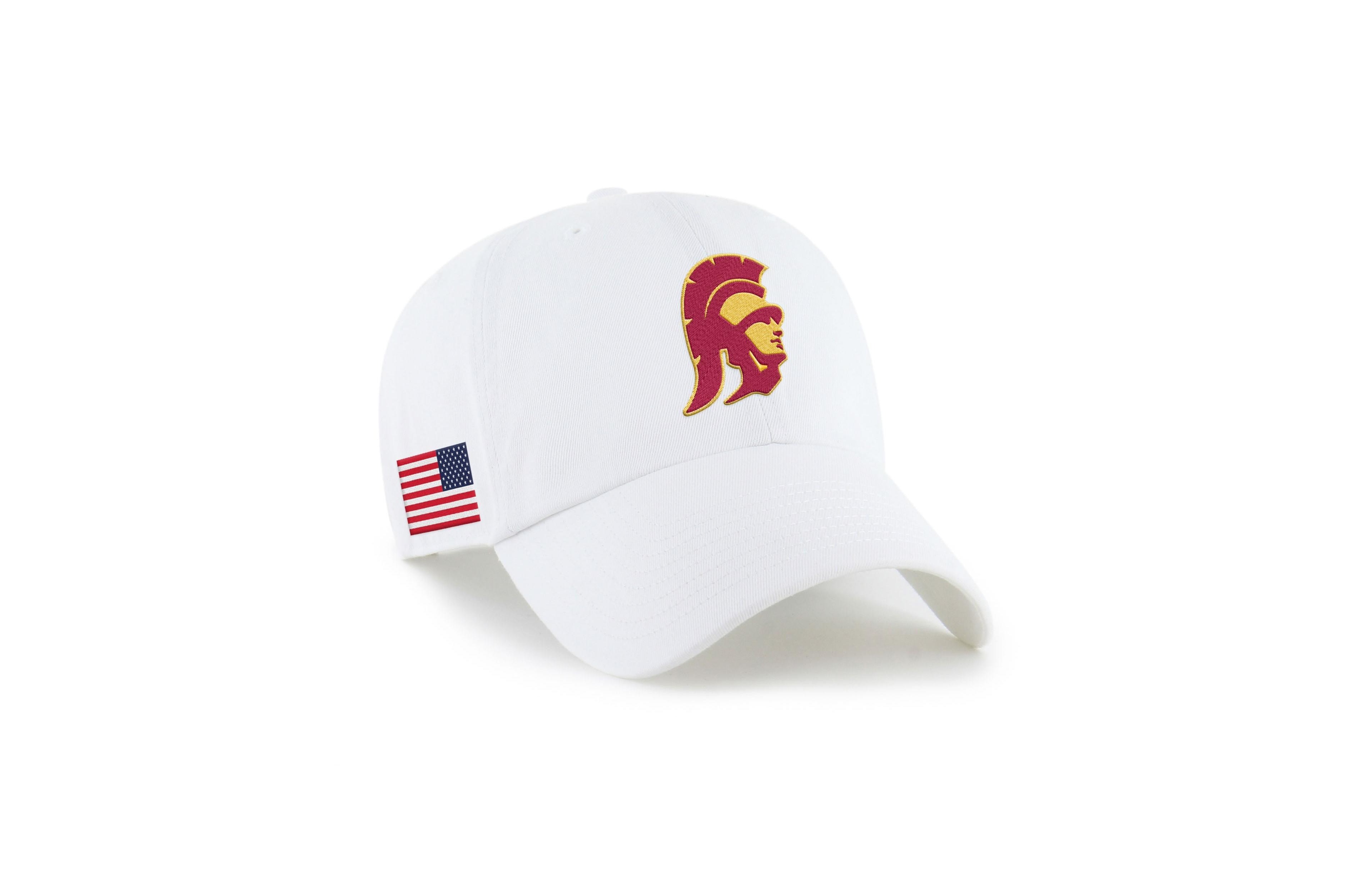 '47 Brand Usc Trojans Americana Heritage Clean Up Adjustable Baseball Cap