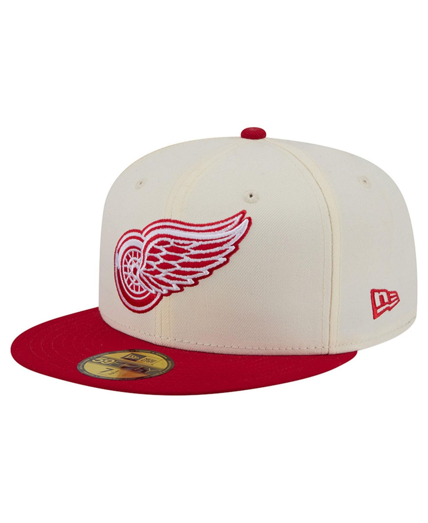Мужская кепка New Era Cream Detroit Red Wings America's 250th Two-Tone 59FIFTY Fitted Hat — фото 3