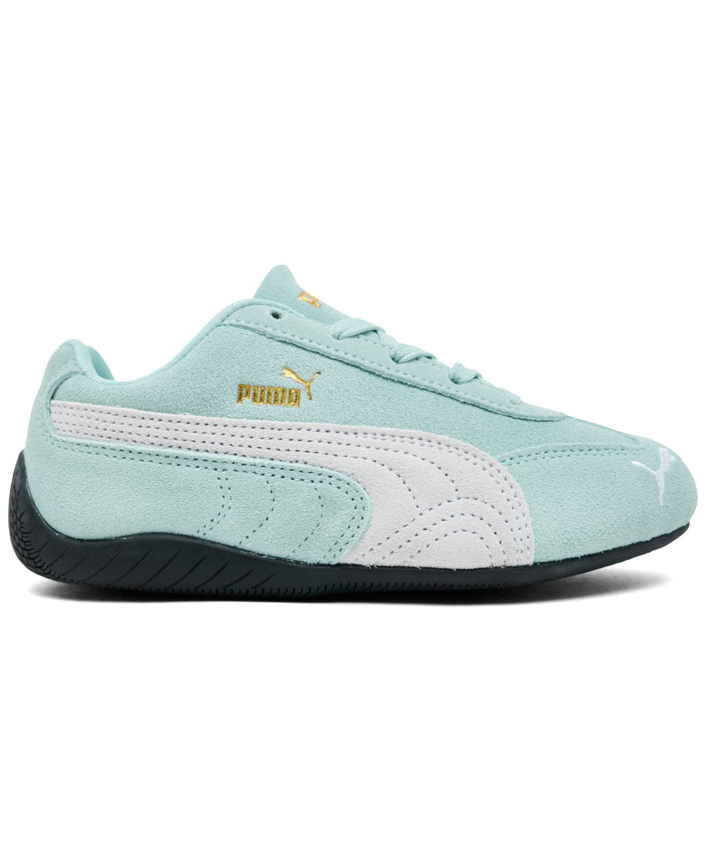 Детские кроссовки Puma Speedcat OG Retro Suede and Leather Upper Sneakers, Style #40169908, цвет: Синий — фото 2