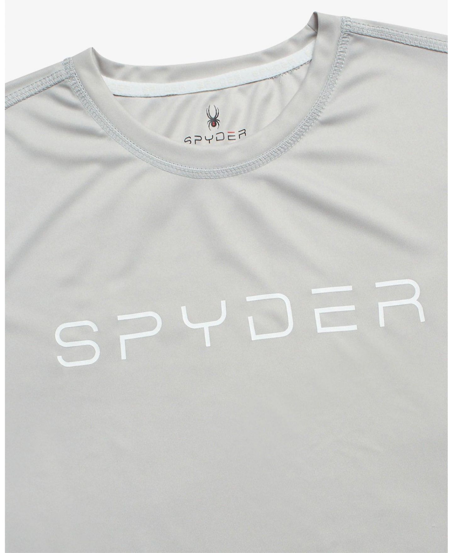 Женская футболка Spyder Scoop Neck Active Short-Sleeve, цвет: Серый — фото 4