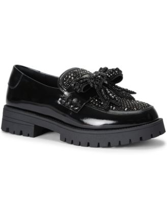 Women's Bow Crystal Loafers