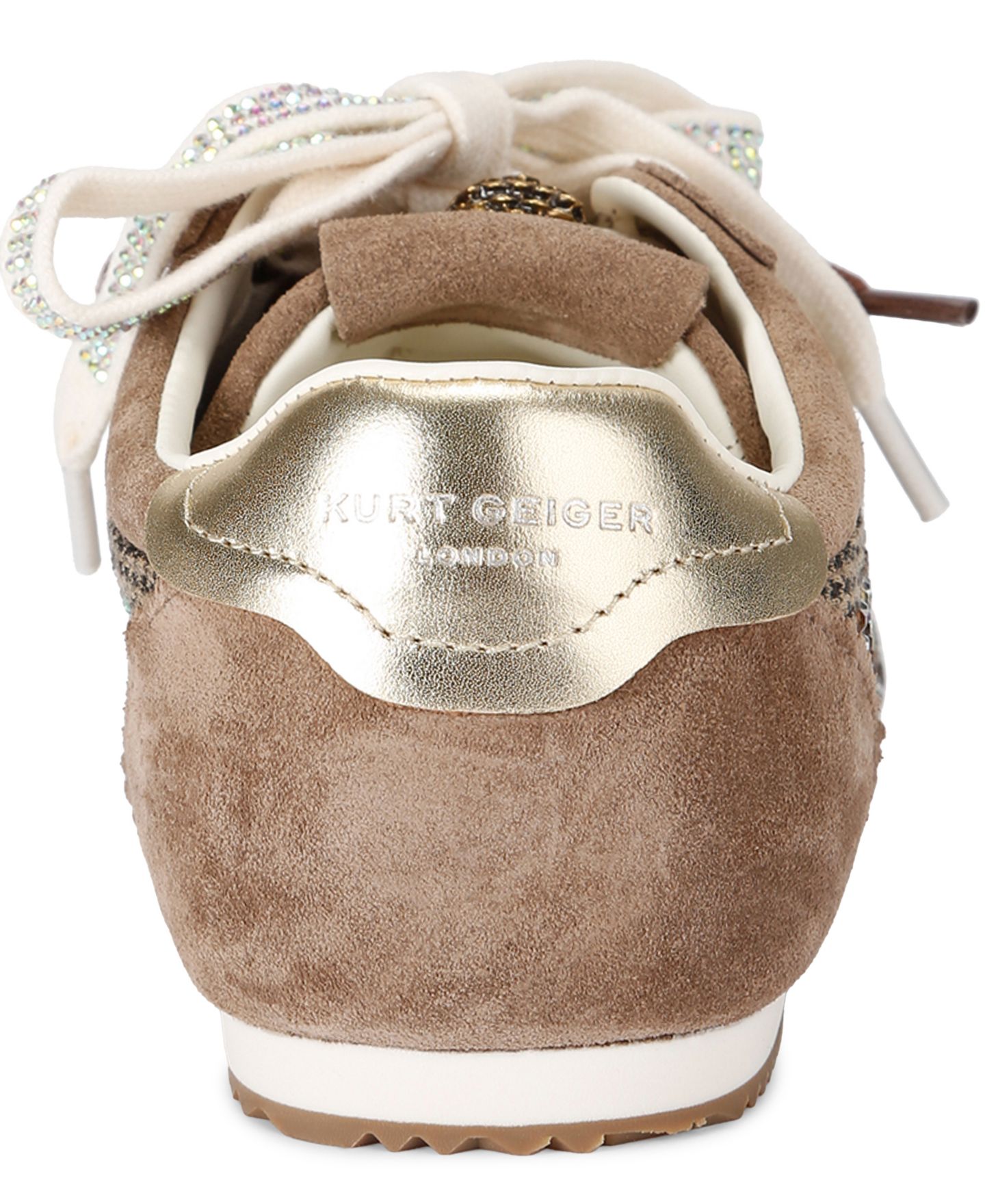 Женские кроссовки Kurt Geiger London Islington Lace-Up, цвет: Бежевый — фото 3