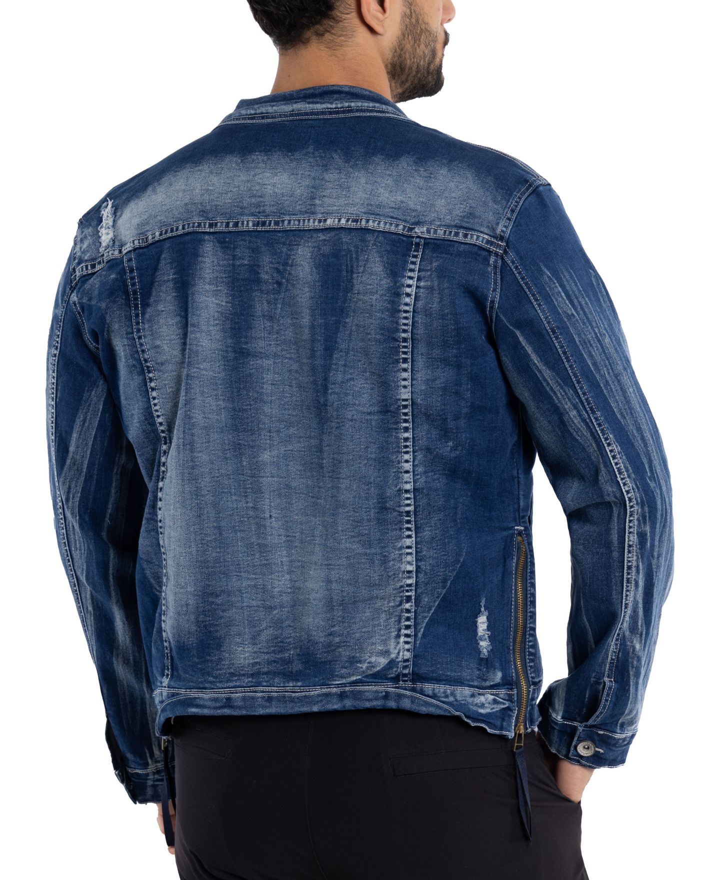 Мужская куртка X-Ray RAW X Flex Distressed Denim, цвет: Синий — фото 2