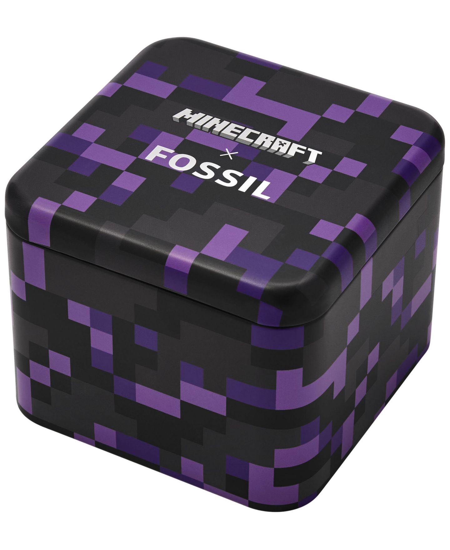 Часы Fossil Unisex Minecraft Quartz The End Leather Watch 44mm — фото 5