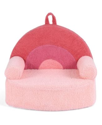 Plush Fleece-Covered Kids Foam Sofa Lounge Chair Seat