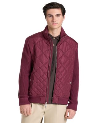 Men's Holborn Quilted Sweater Zip-Front Jacket