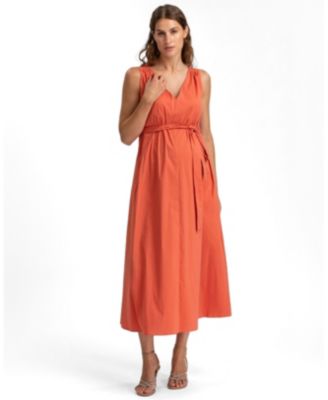 St. Tropez V-Neck Sleeveless Midi Dress
