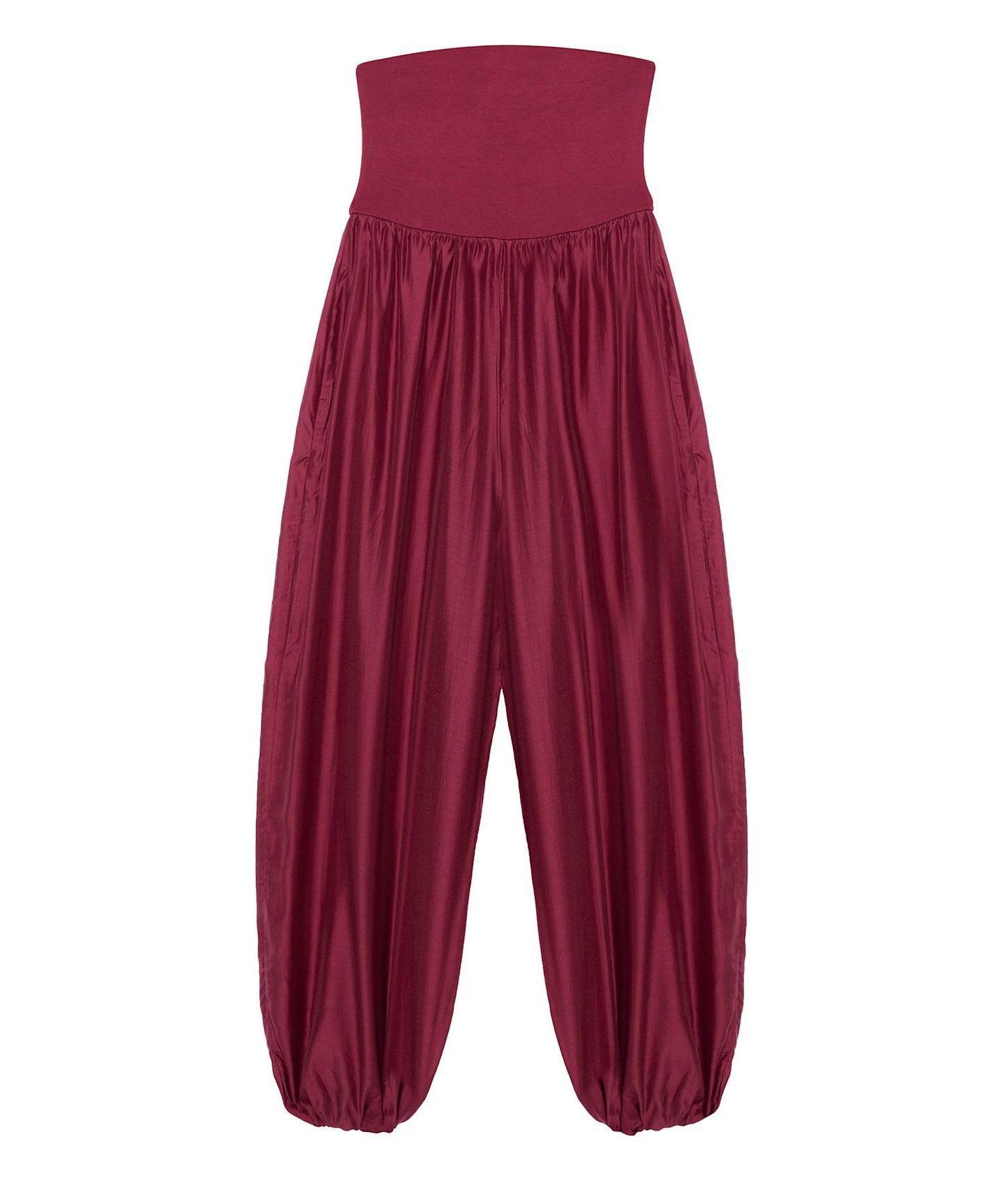 Женский комбинезон Mint Velvet Bandeau Balloon Pull-On Jumpsuit, цвет: Бордовый — фото 4