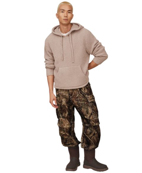 Мужское худи UGG Finnegan Regular-Fit Ribbed Pullover, цвет: Бежевый