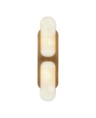 Odin 17-in Alabaster Socket Damp-Rated Wall/Vanity Light with Finish