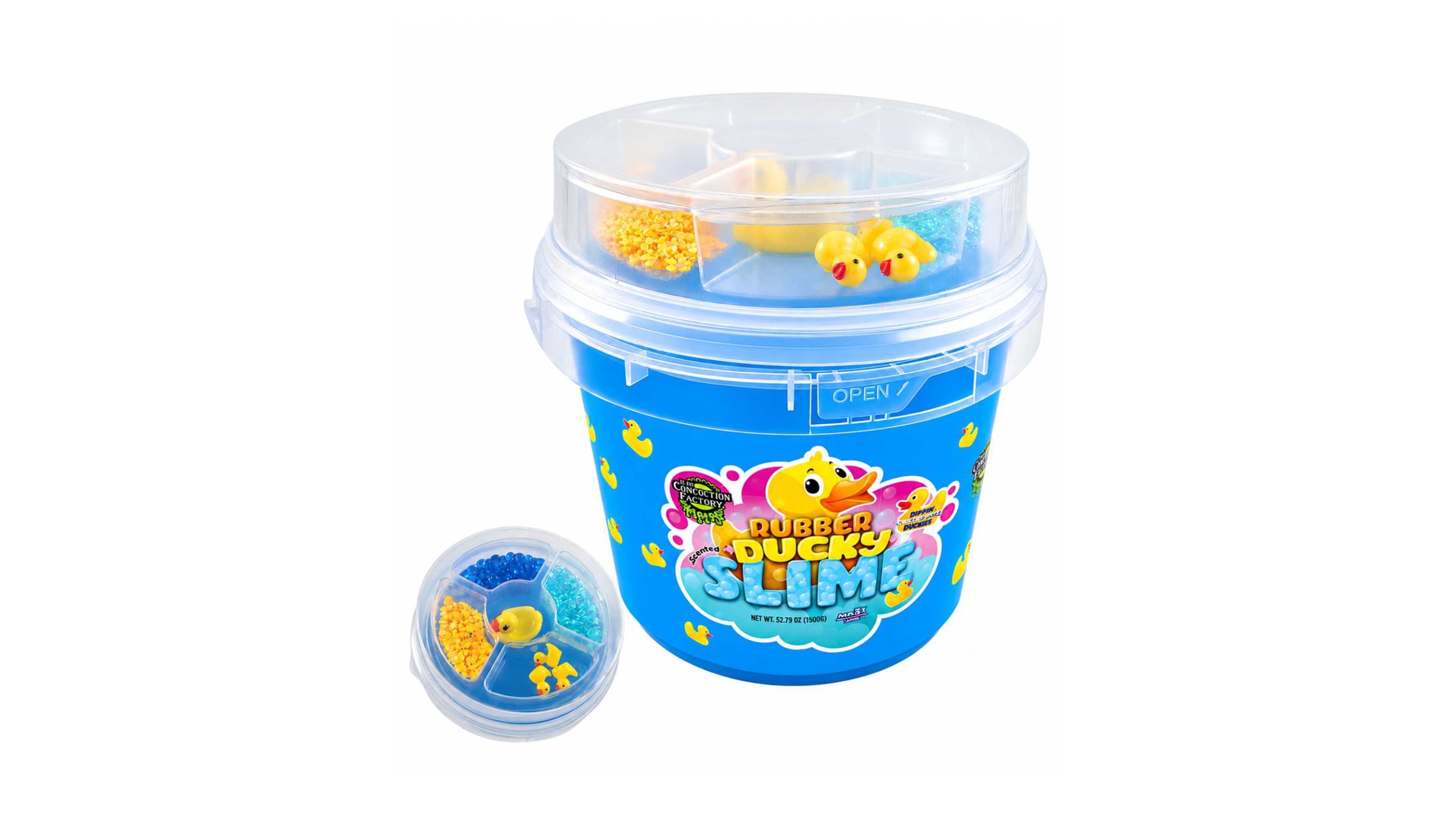 Fantasma Concoction Factory Rubber Ducky Scented Super-Stretchy Non-Stick Slime Bucket