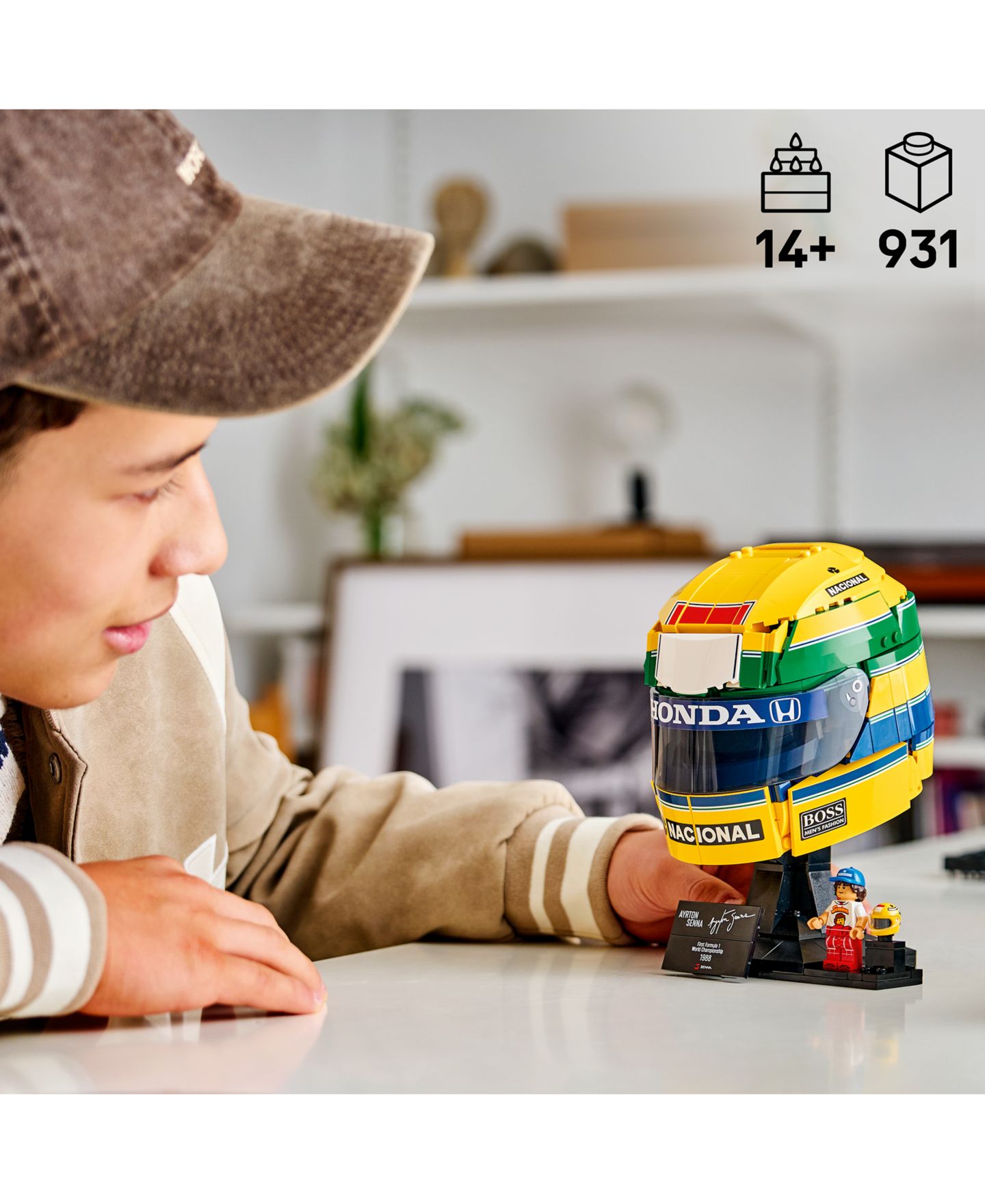 Детский конструктор LEGO® Editions Ayrton Senna Helmet 43024 931-Piece Building Set, Ages 14+ — фото 3