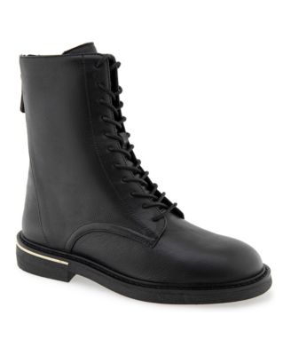 Haizea Combat Round-Toe Boots