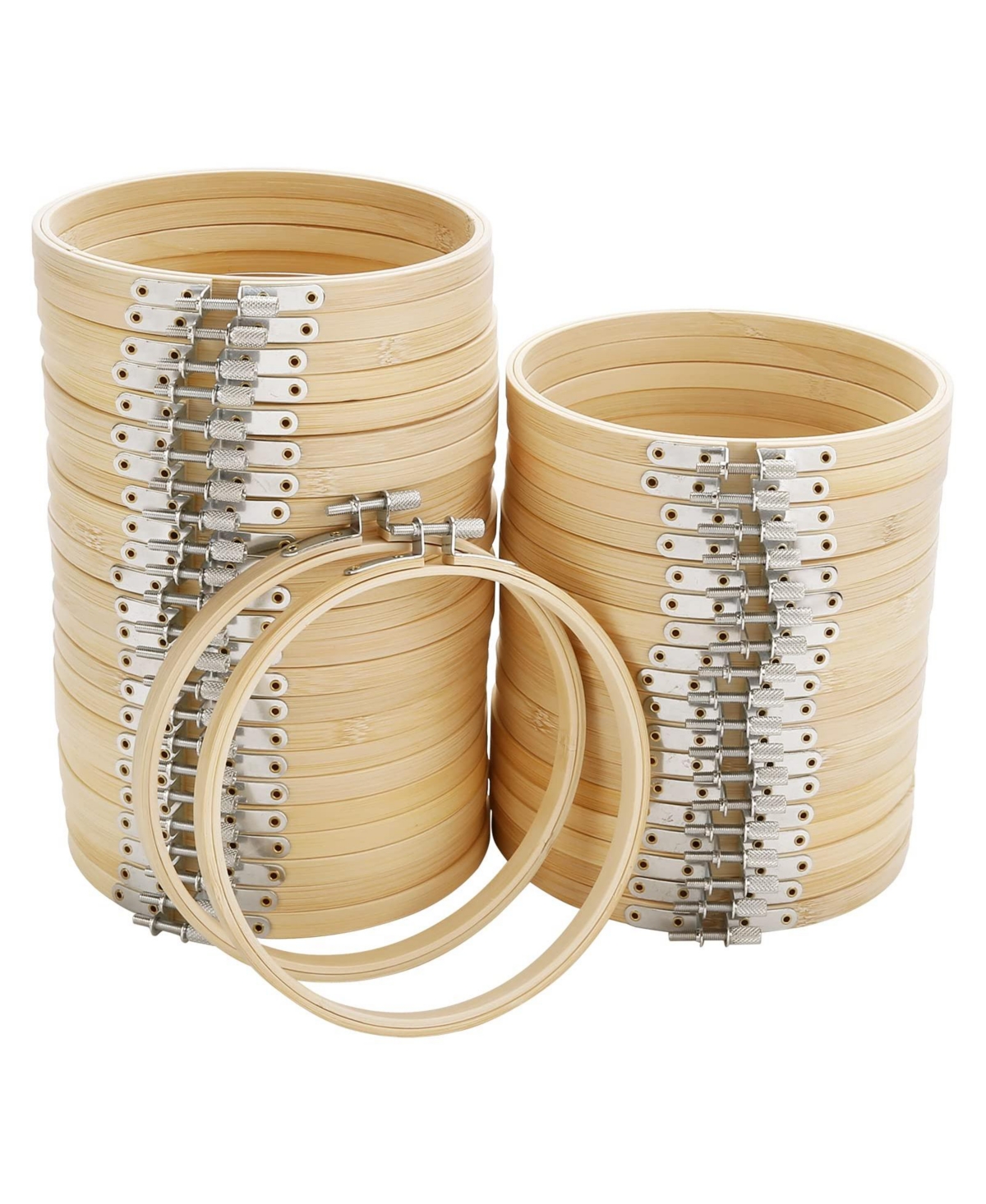 Aeelike 40 Pieces Round Embroidery Hoops Bulk Craft Decoration Supplies
