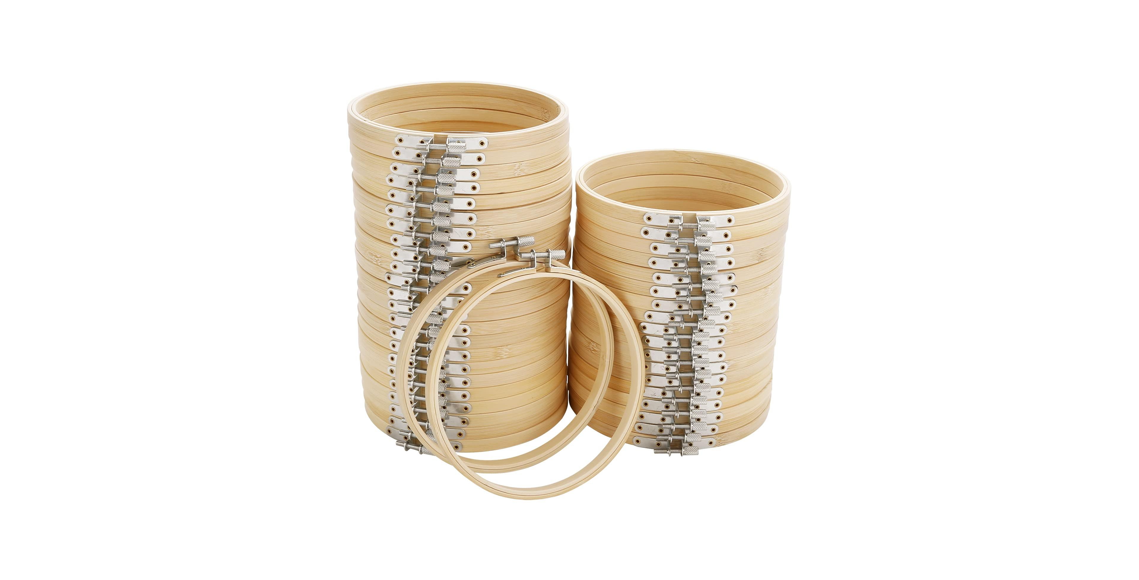 Aeelike 40 Pieces Round Embroidery Hoops Bulk Craft Decoration Supplies