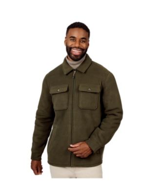 Men's Chill Out Corded-Fleece Full-Zip Sherpa-Lined Shirt Jacket