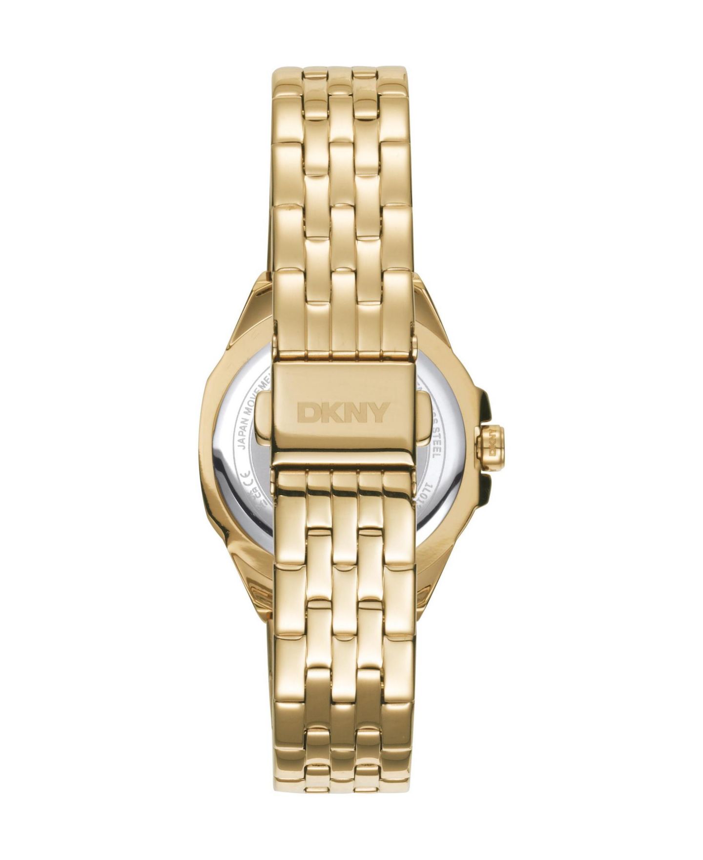 Женские часы DKNY Quartz Brooklyn Mini Water-Resistant Stainless Steel Bracelet Watch, 30mm, цвет: Золотой — фото 3