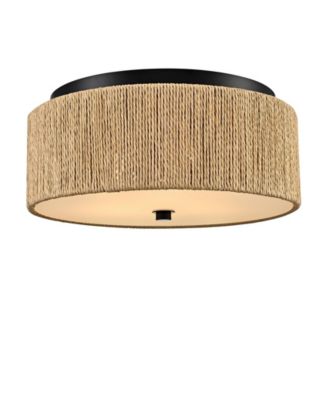 Wovening Ceiling Light 3-Light Bohemian Flush Mount Ceiling Light