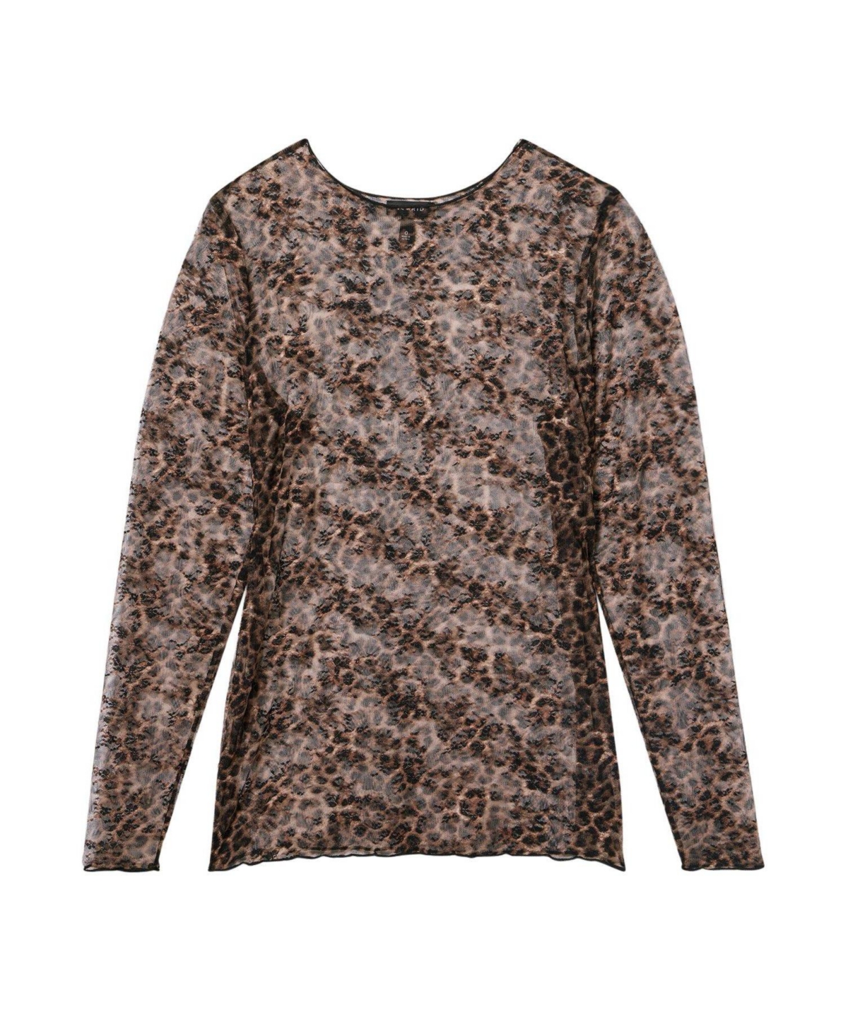 Torrid Plus Size Sheer Lace Crew Long Sleeve Top