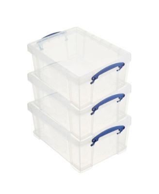 9L Storage Container with Snap Lid and Clip Lock Handle (3 Pack)