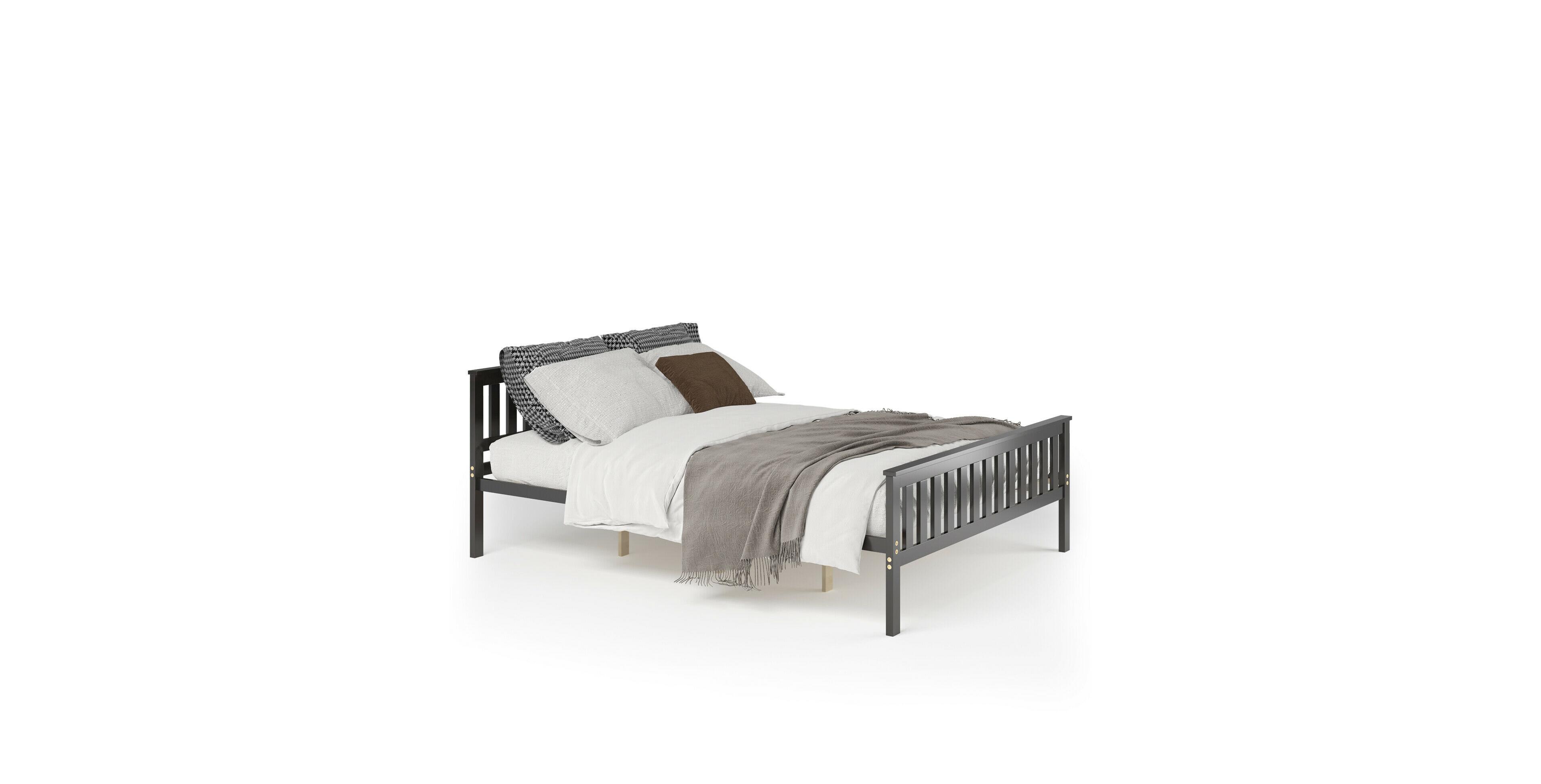 Mecale Queen Wood Platform Bed with Headboard