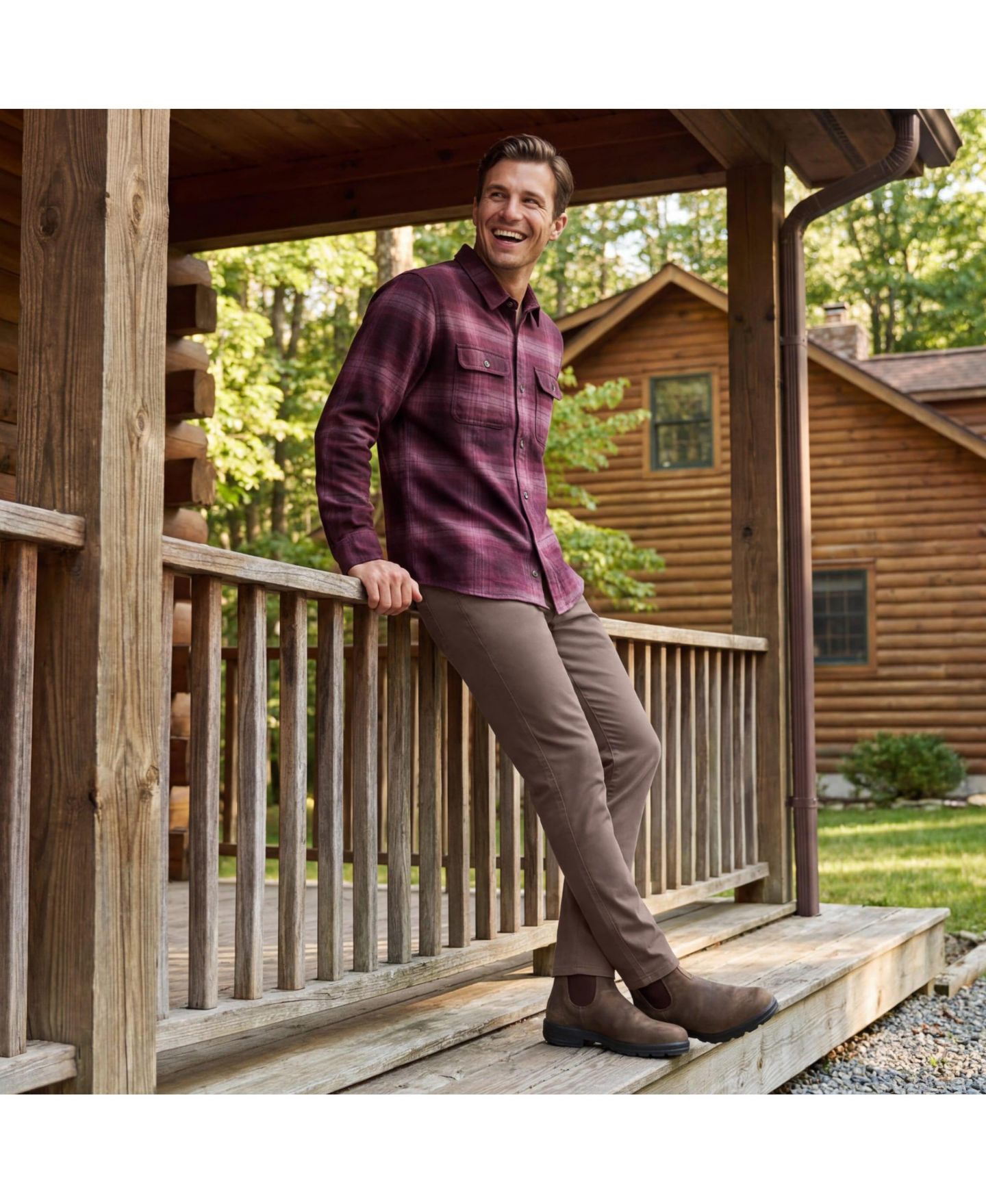 Мужские брюки Jack Archer Charter Twill Pant, цвет: Серо-коричневый — фото 3