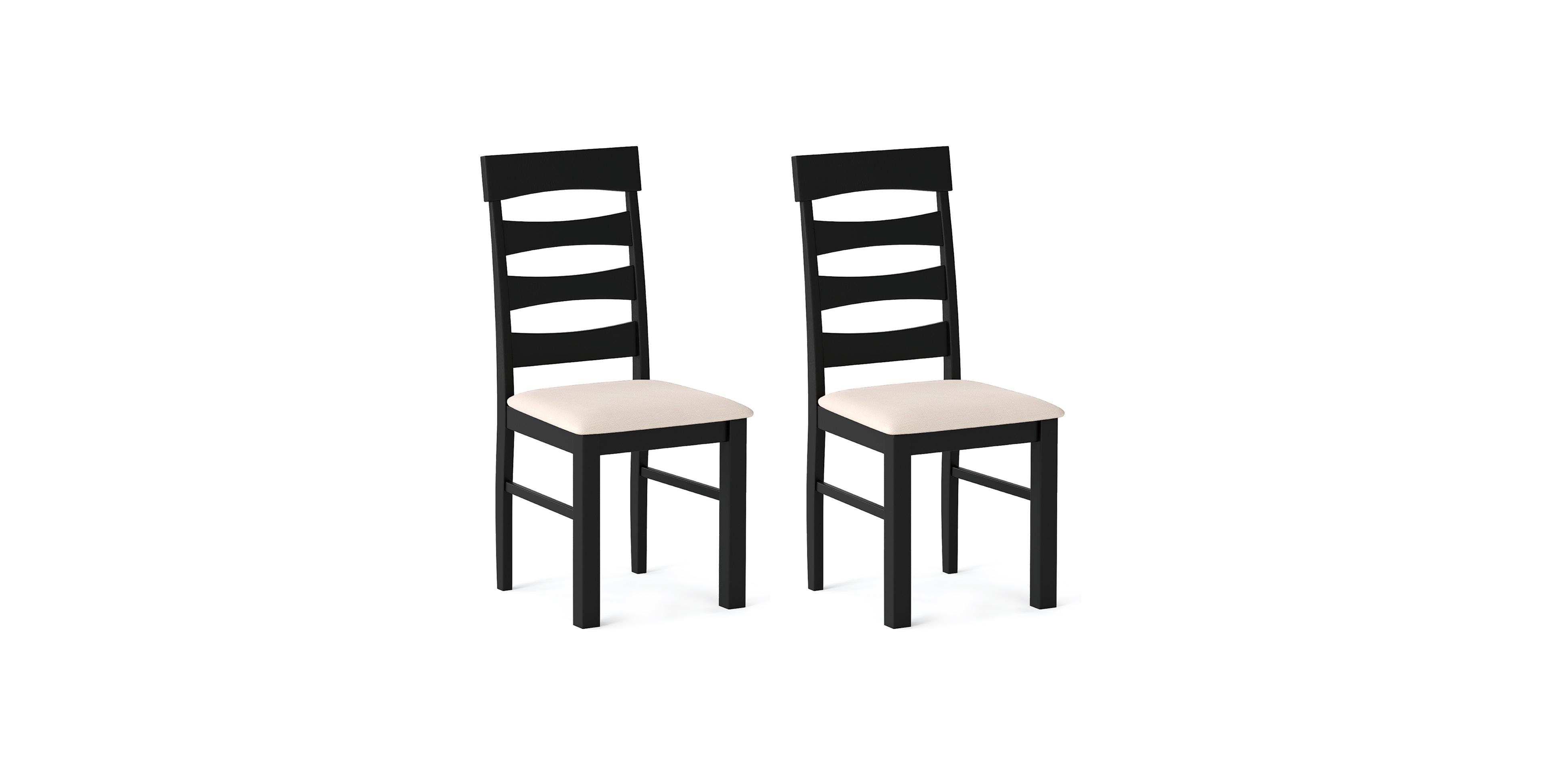 Mecale High Back Dining Room Chairs Set of 2 with Padded Seat