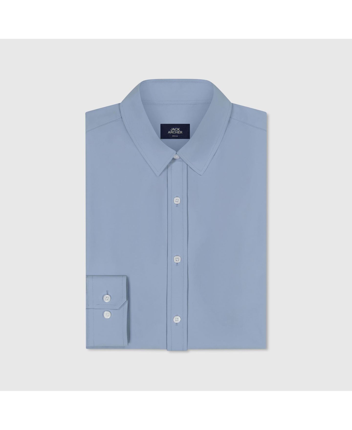 Мужская рубашка Jack Archer Everywear Shirt Standard Length, цвет: Синий — фото 8