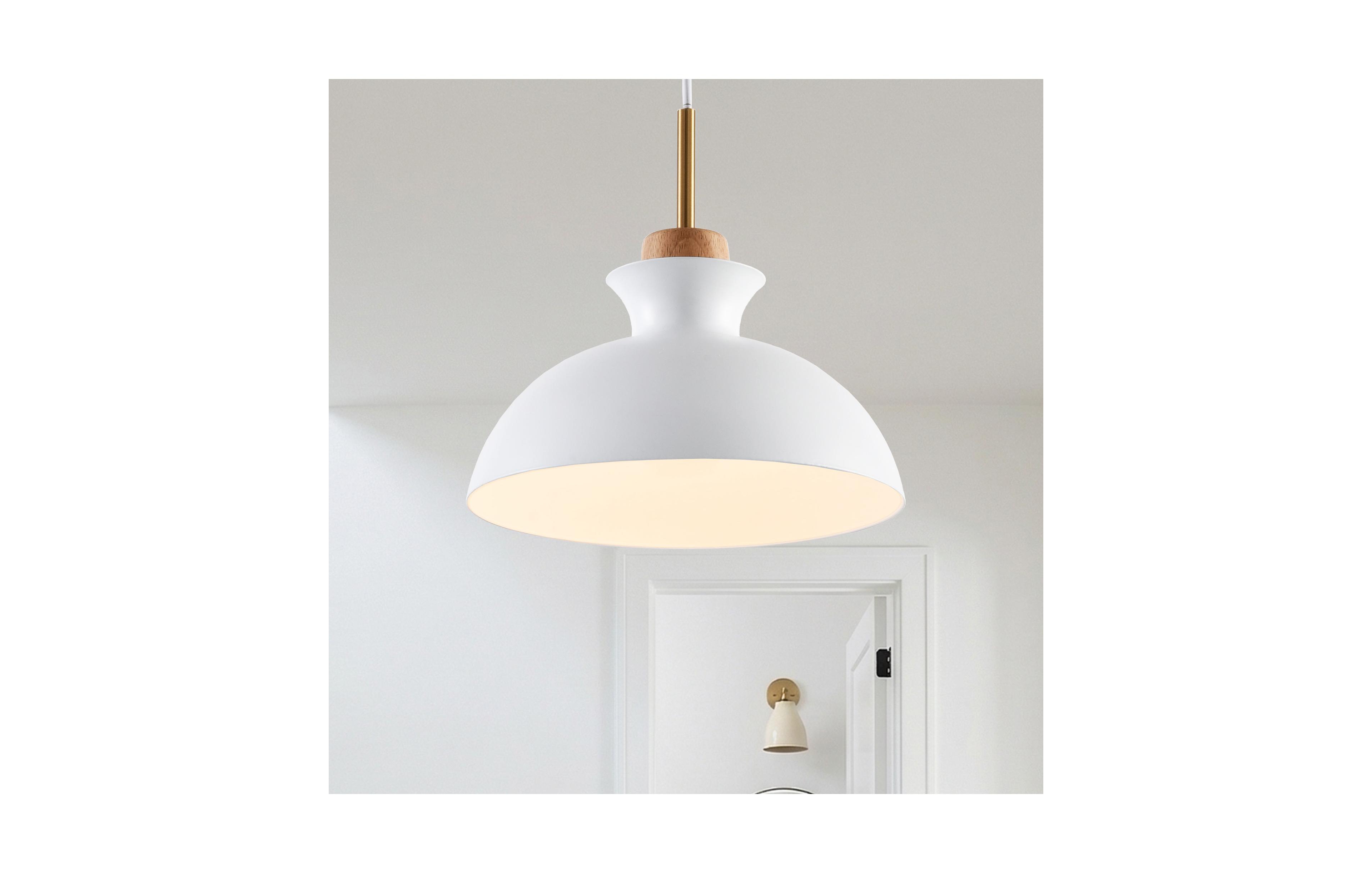 Parrot Uncle 11" Modern Metal Dome Pendant Light Adjustable Single Hanging Chandelier for Kitchen Island Entryway
