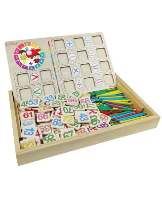 Bio Toys Math School Wooden Activity Box, Ages 3+