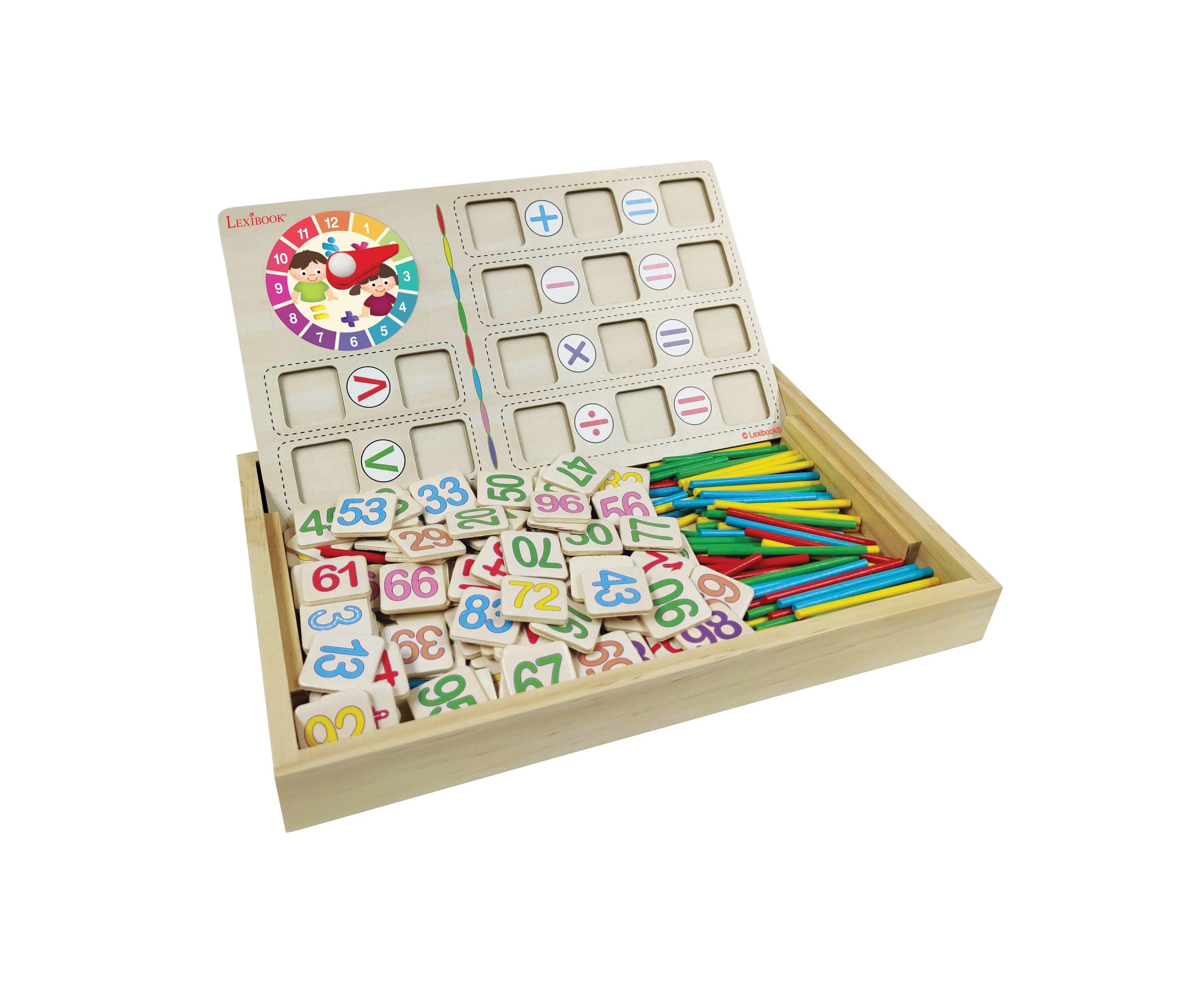 Lexibook Bio Toys Math School Wooden Activity Box, Ages 3+
