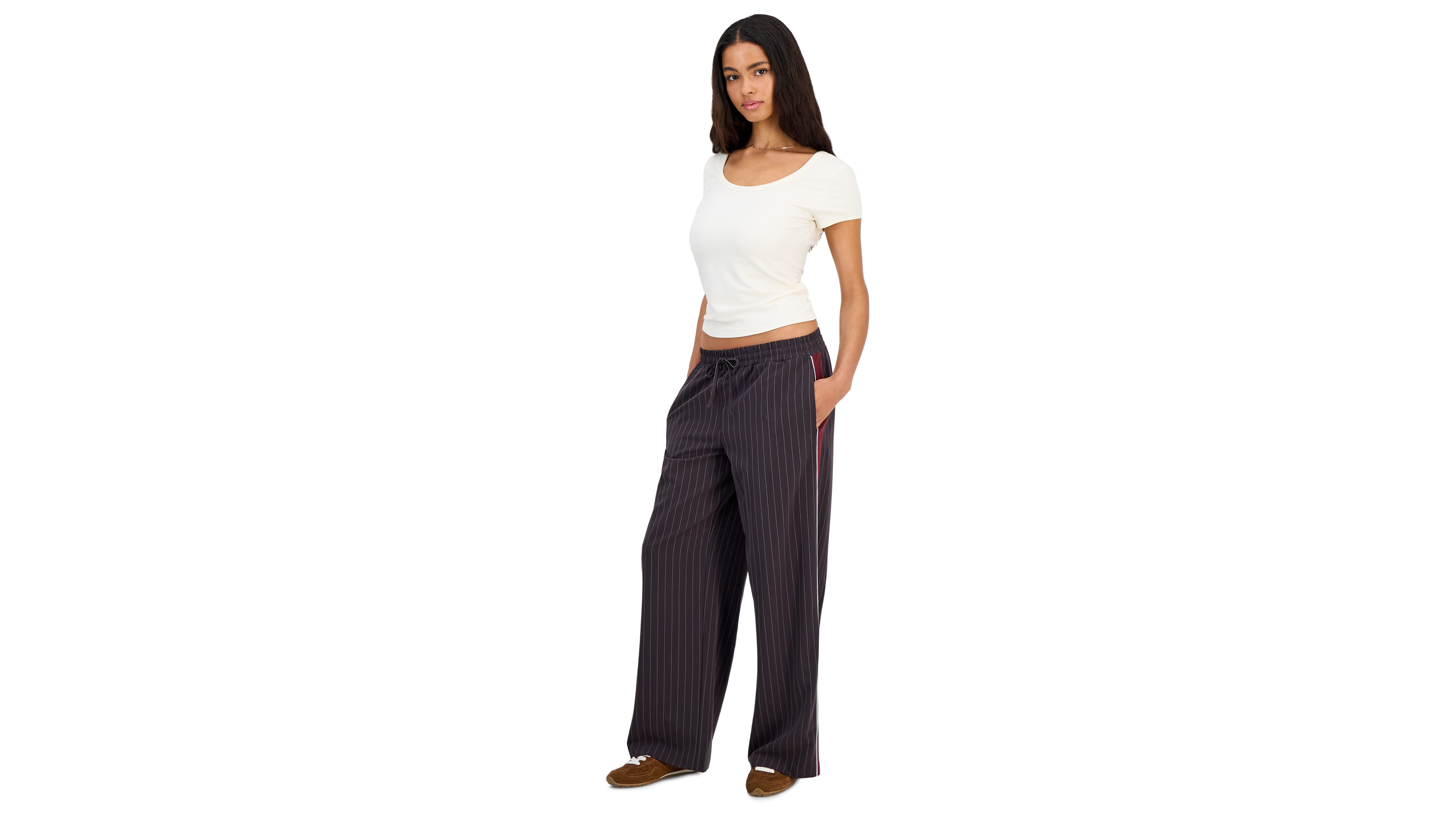 Sincerely Jules Juniors' Striped Drawstring Pants