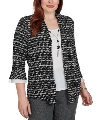 Petite Dressy 3/4-Sleeve Top