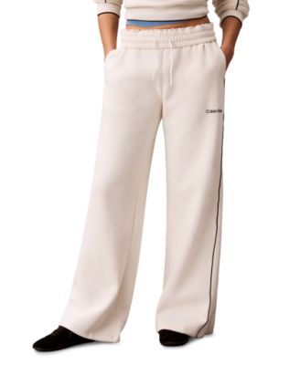 Women's Piped Wide-Leg Sweatpants