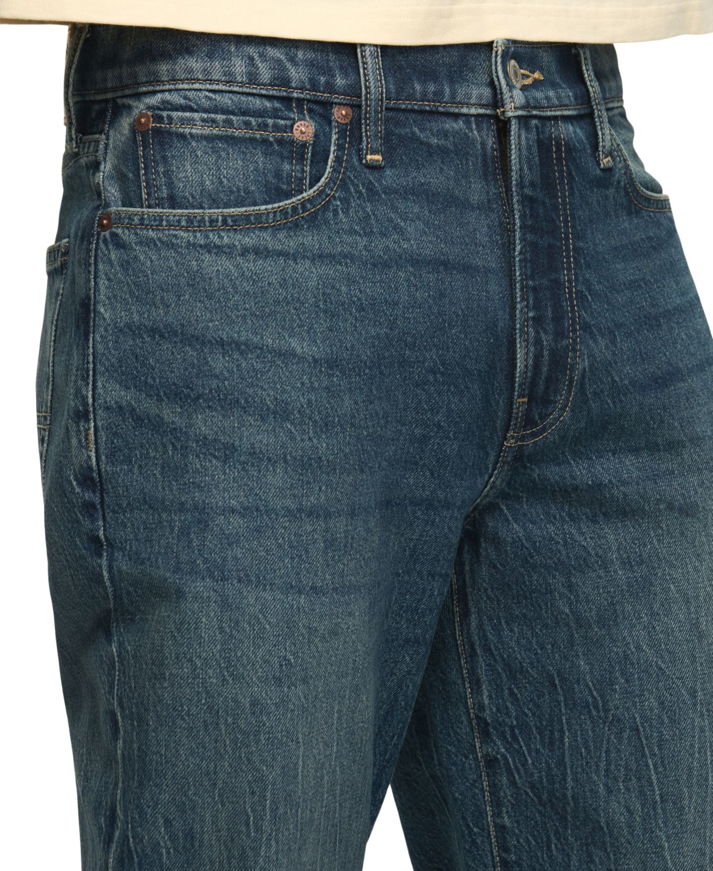 Мужские джинсы Lucky Brand 363 Vintage Straight Denim Jeans, цвет: Confession — фото 4