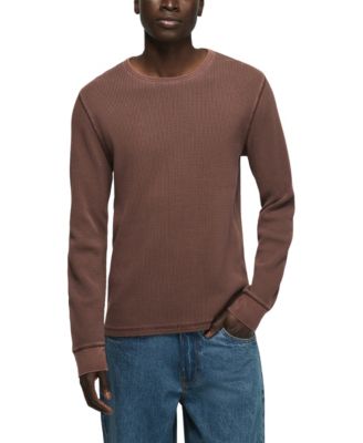 Men's Thermal Long-Sleeve Crew Neck T-Shirt