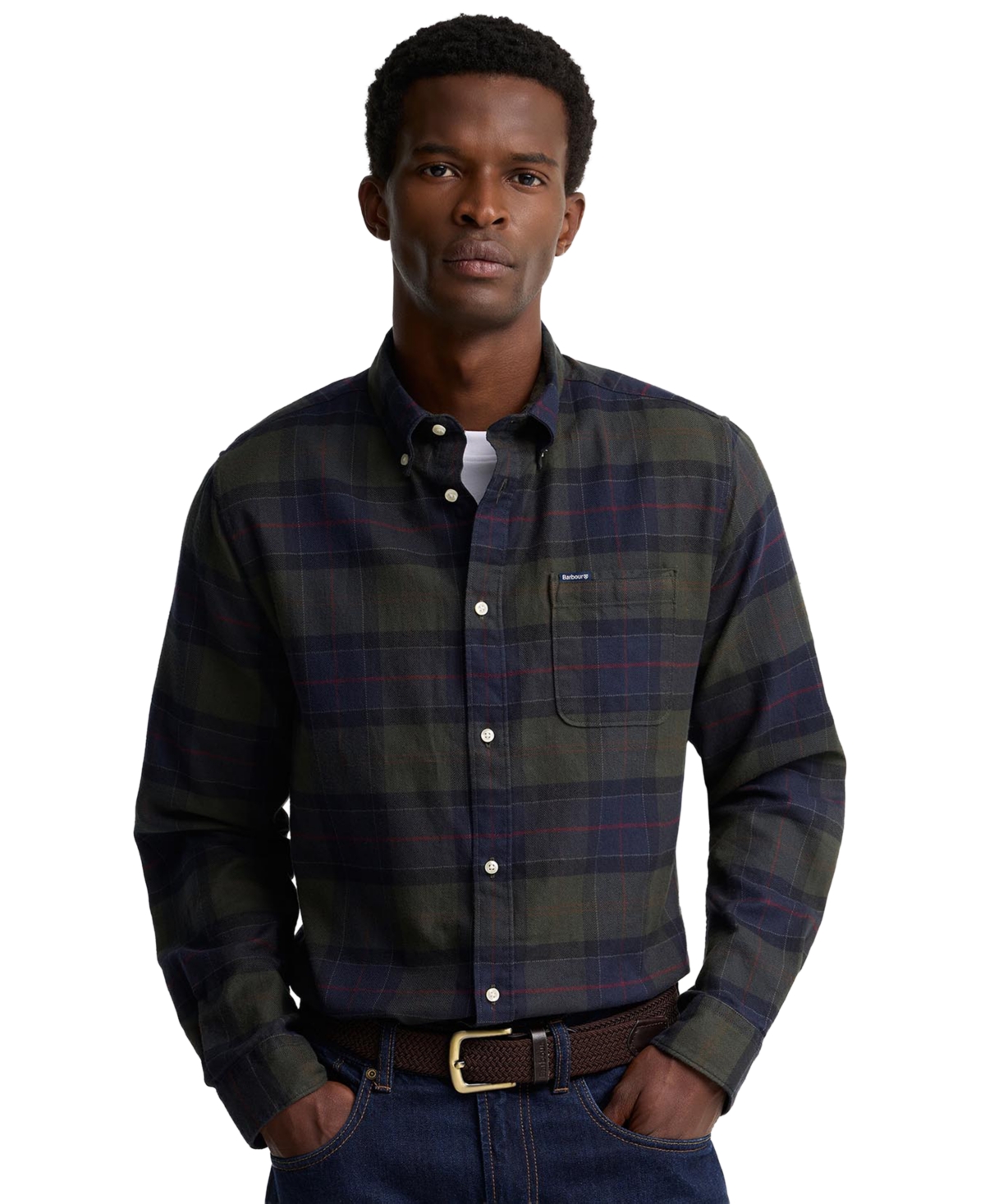 Barbour Kyeloch TF grey male Longsleeves now available at BSTN in size XL