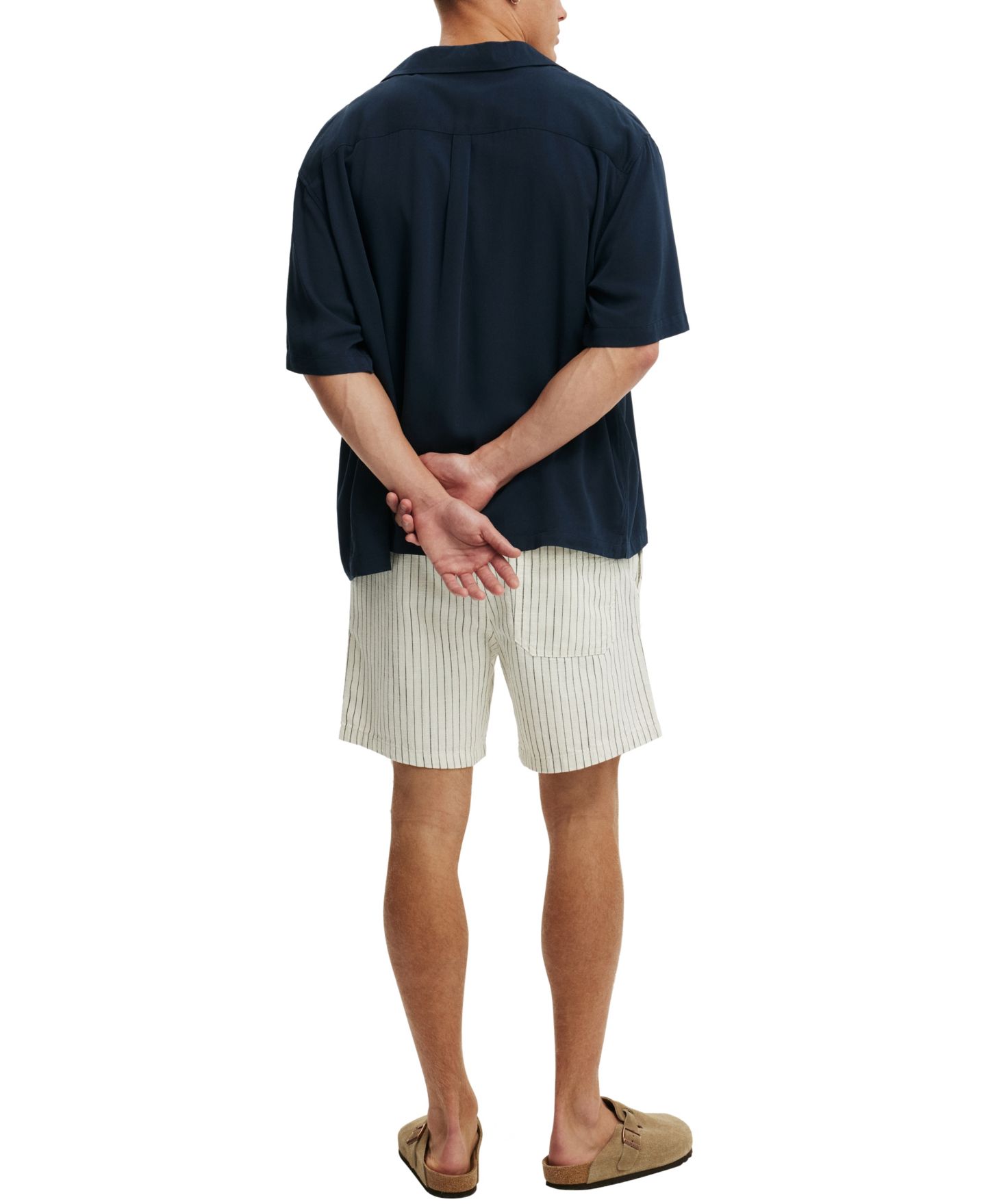 Мужские шорты Cotton On Easy Short Regular-Fit Pull-On Shorts, 6" Inseam, цвет: Костяной — фото 5