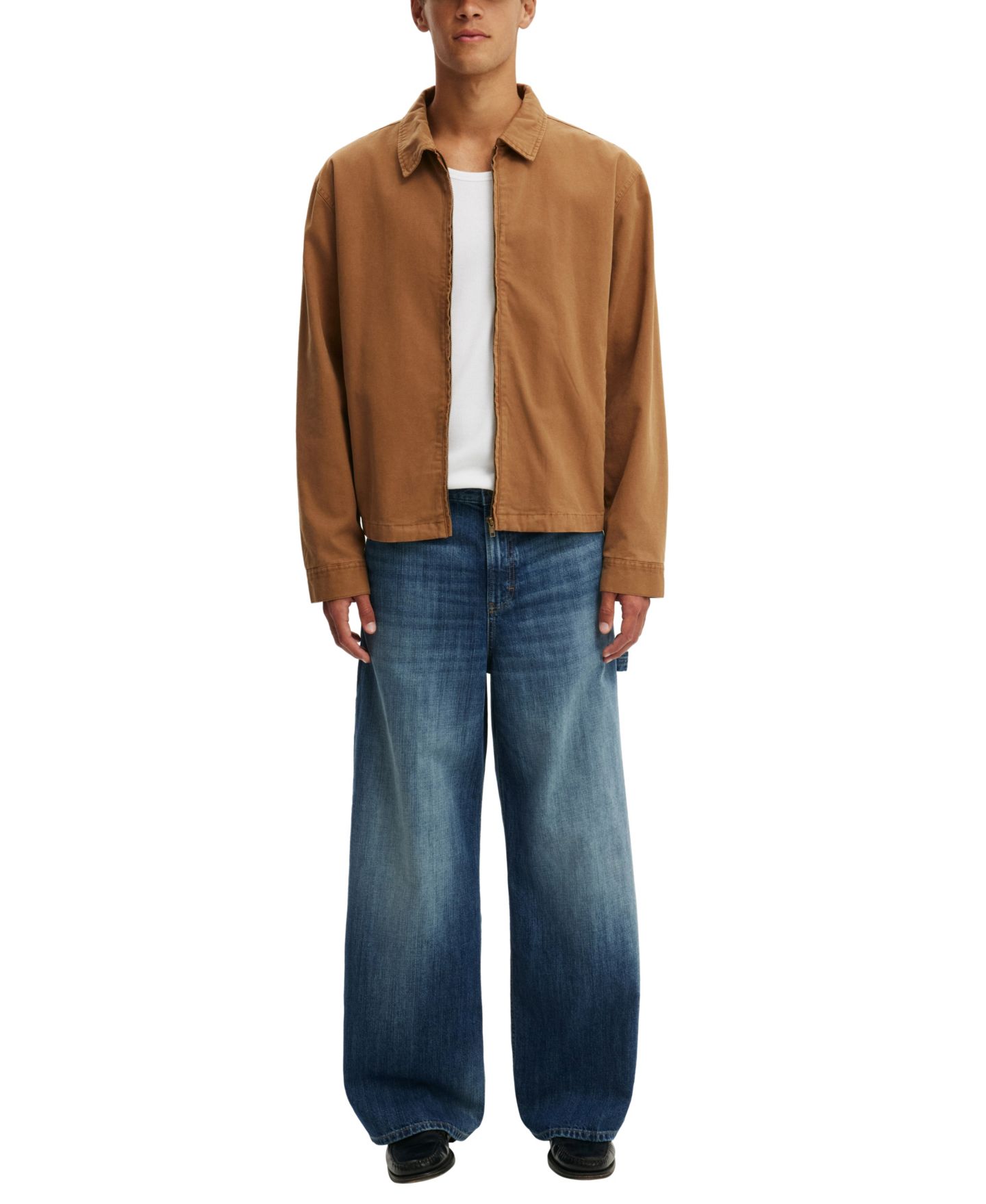 Мужские джинсы COTTON ON Ultra Baggy Jean Wide-Leg Rigid-Denim, цвет: Синий — фото 3