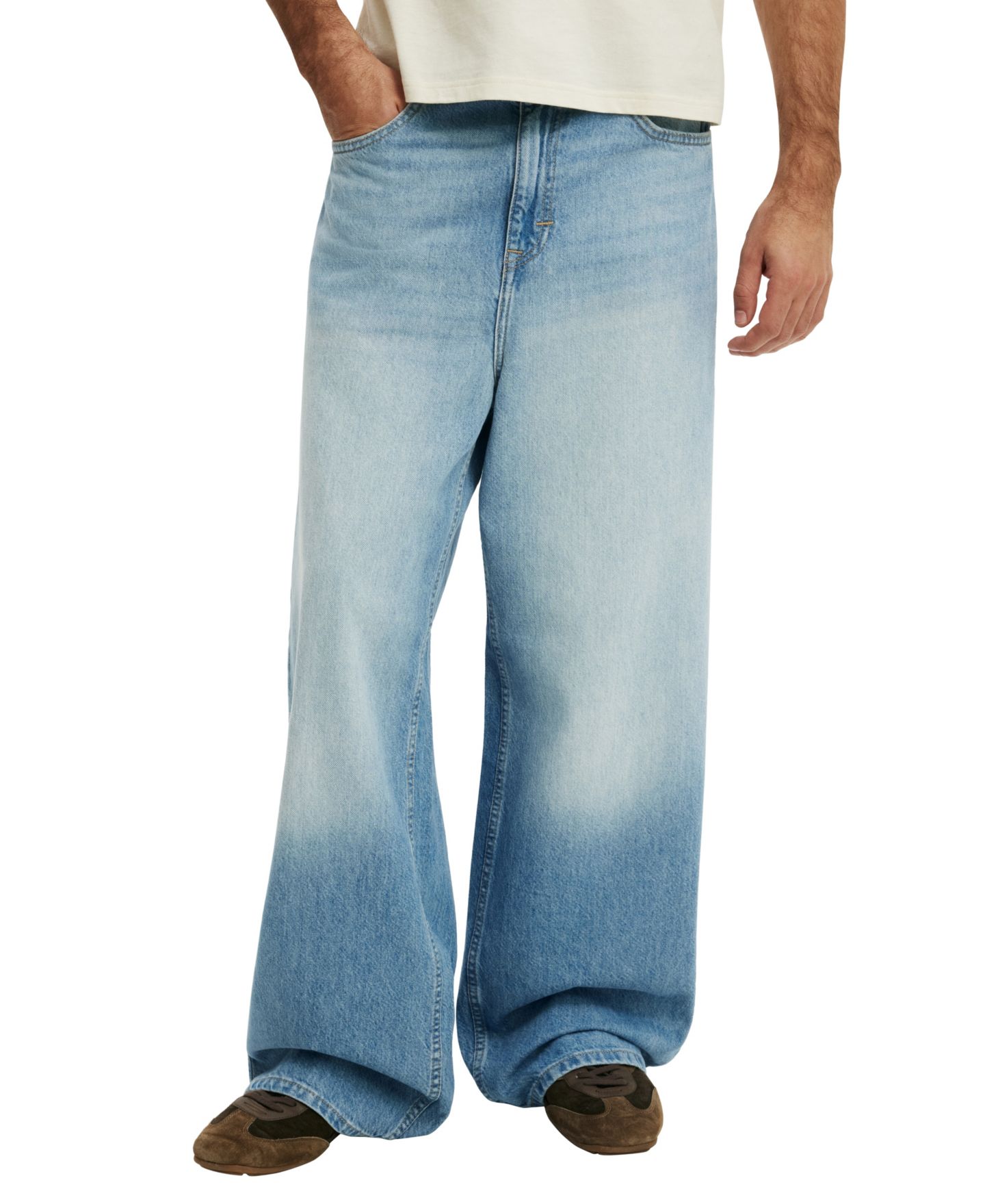 Мужские джинсы COTTON ON Super Baggy Jean, цвет: Синий — фото 3