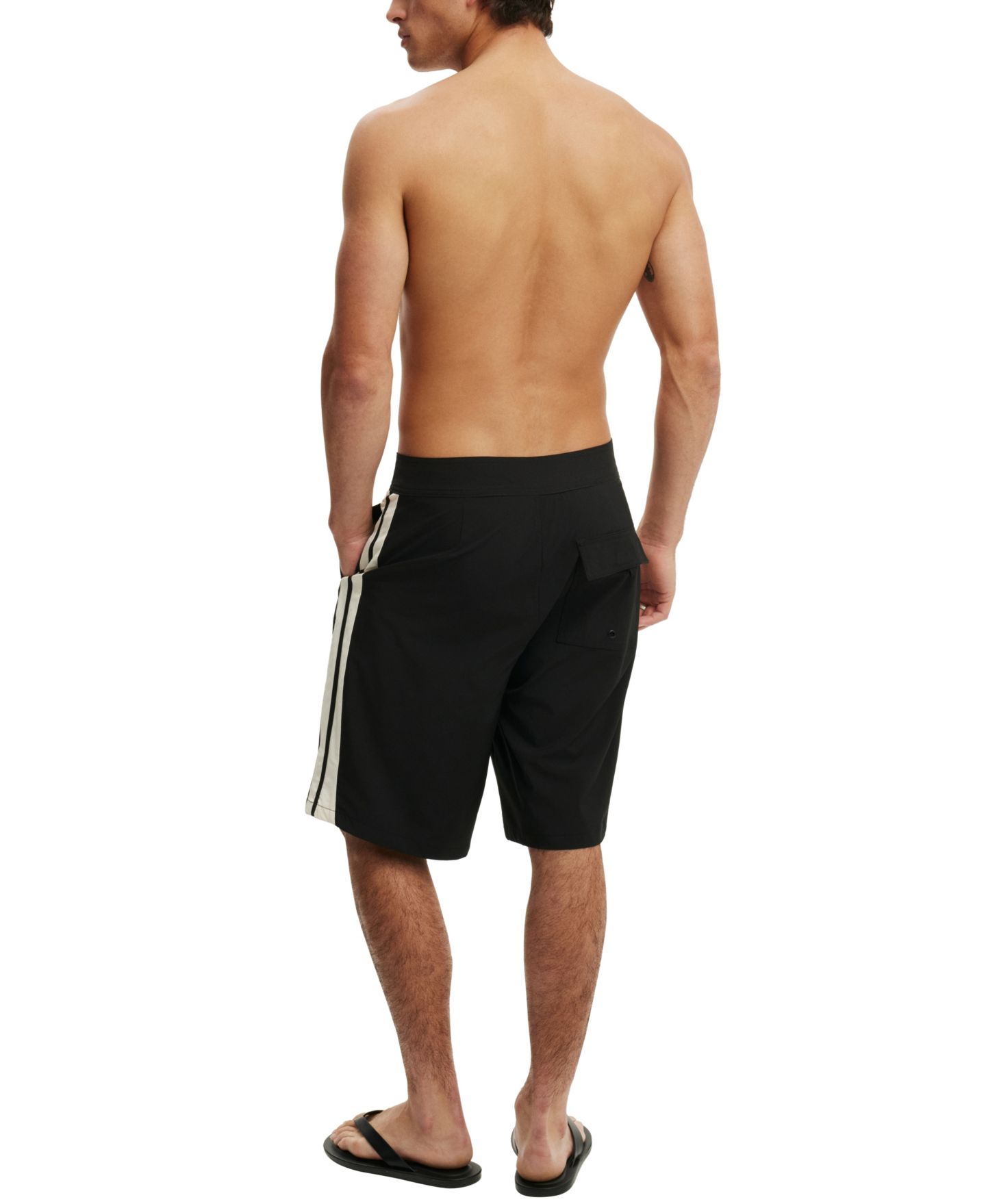 Мужские шорты Cotton On Super Baggy Y2K Board Shorts, 11" Inseam, цвет: Чёрный — фото 5