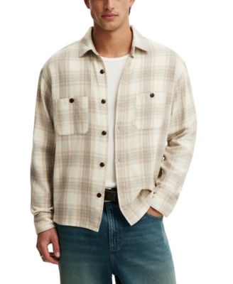 Men's Richmond Long-Sleeve Plaid Classic-Fit Shirt