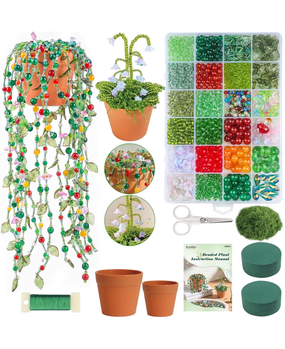 Aeelike 17 Style Glass Crystal Diy Handmade Craft Flower Making Kit With Video Tutorial Gift For Enthusiasts